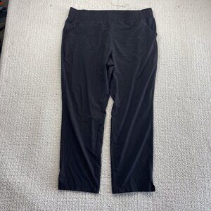 Eddie Bauer Womens Size XL Black Tech Traveler Pants Performance Hiking Outdoor